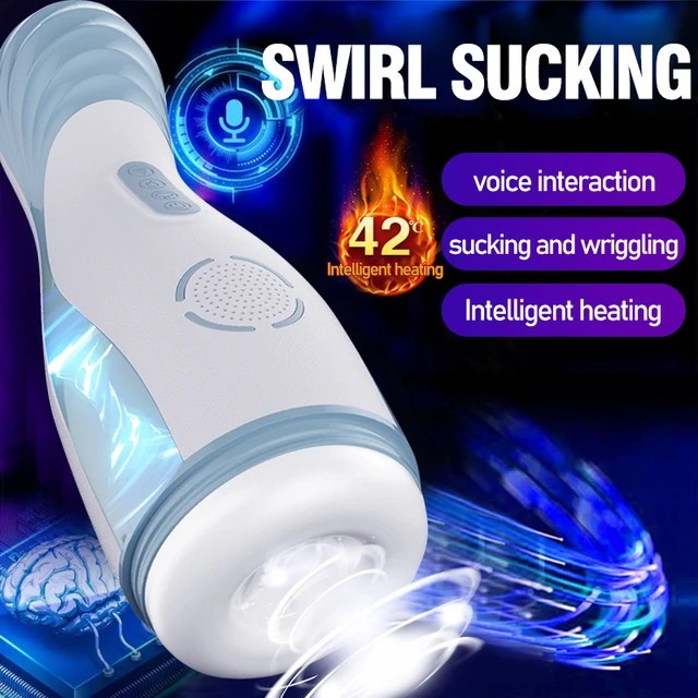 Máy thủ dâm tự động Jiuai rung hút, sưởi ấm, rên rỉ gợi dục