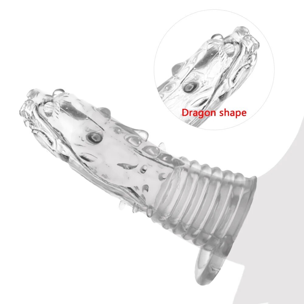 Bao cao su đôn đầu rồng trong suốt mềm mại kích thích