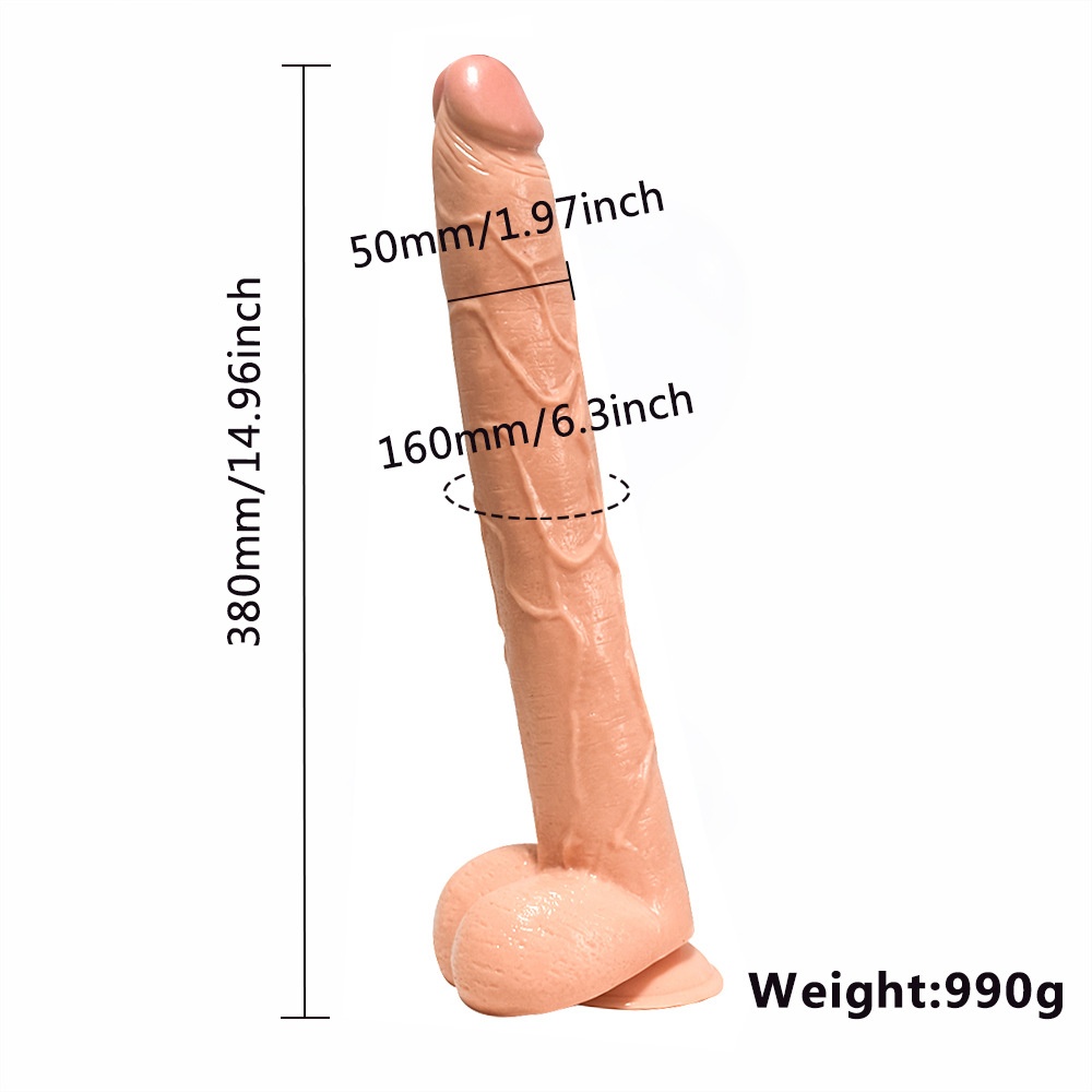 Dương vật giả size khủng 38cm thâm nhập sâu hết cỡ