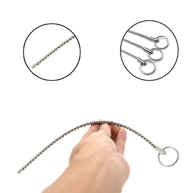 Thanh kích thích niệu đạo inox bản dài