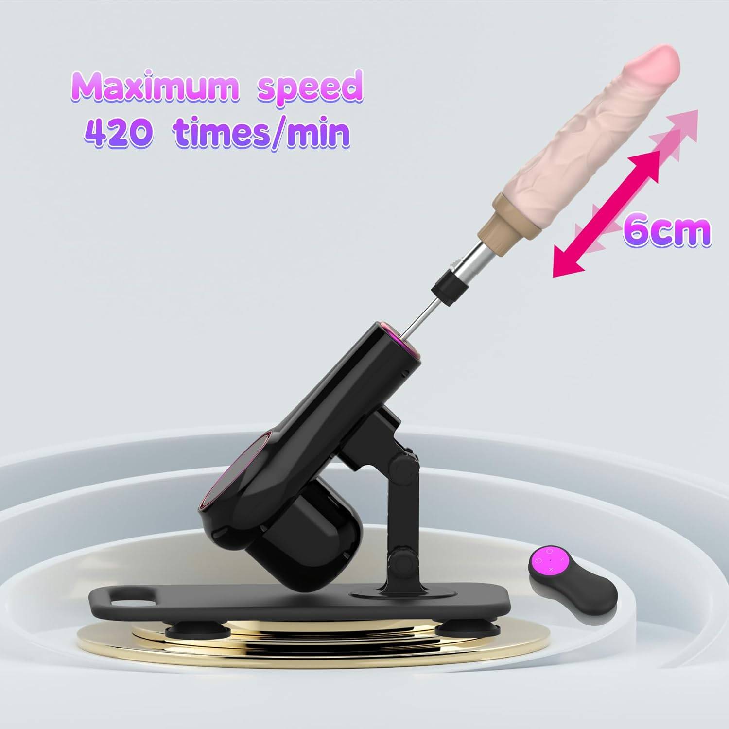 Súng máy dương vật giả Telescopic Cannon A1