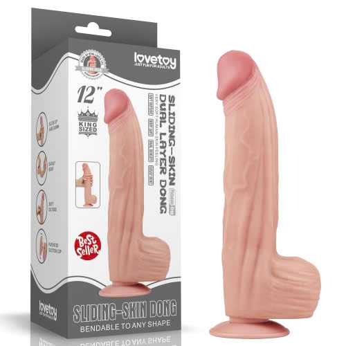 Dương vật giả cao cấp Lovetoy 31cm hai da