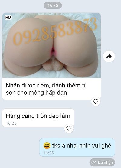 Mông giả tô son thật là vãi chưởng