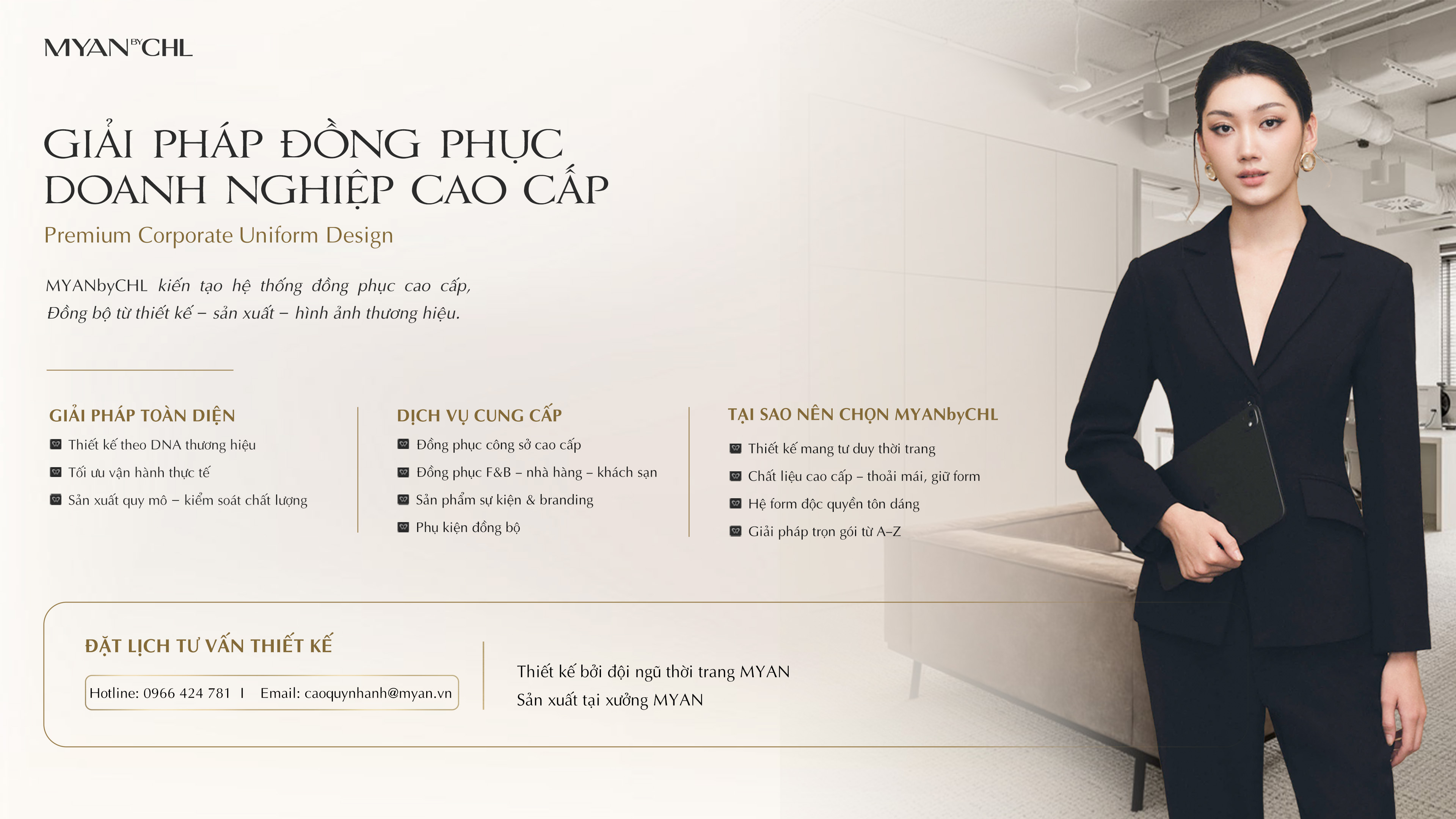 MYAN BY CHL -  GIẢI PHÁP ĐỒNG PHỤC DOANH NGHIỆP CAO CẤP