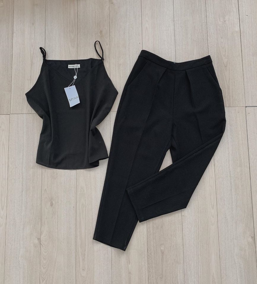 Quần baggy MNG ống côn ( khoá sau)
