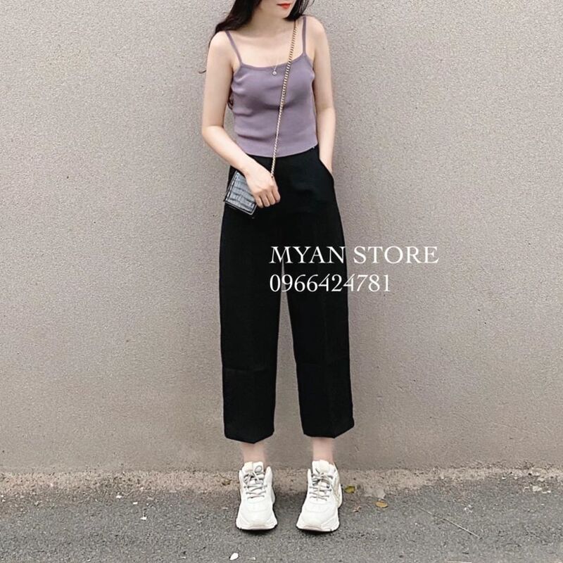 Quần cul đen dày dặn T7