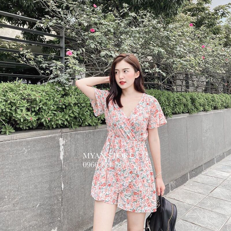 Jum hoa vạt trước kèm dây nơ (4m)
