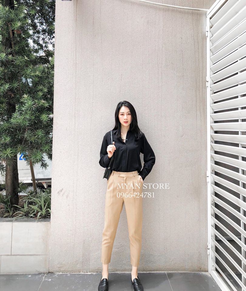 Quần tây 2 cúc ống côn (2m)