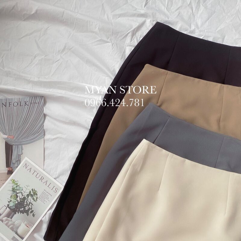 Chân váy dài xẻ sau XINYUE (8207)