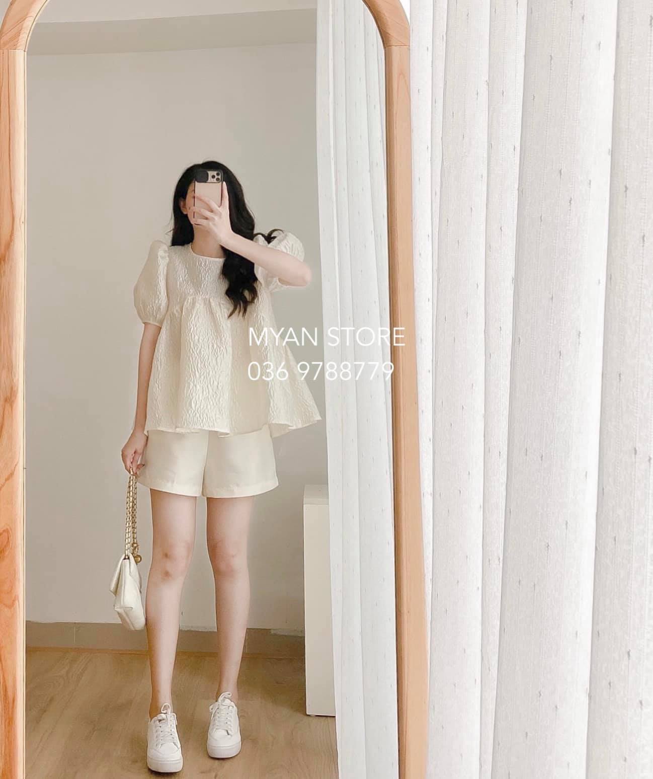 Áo baby doll phồng