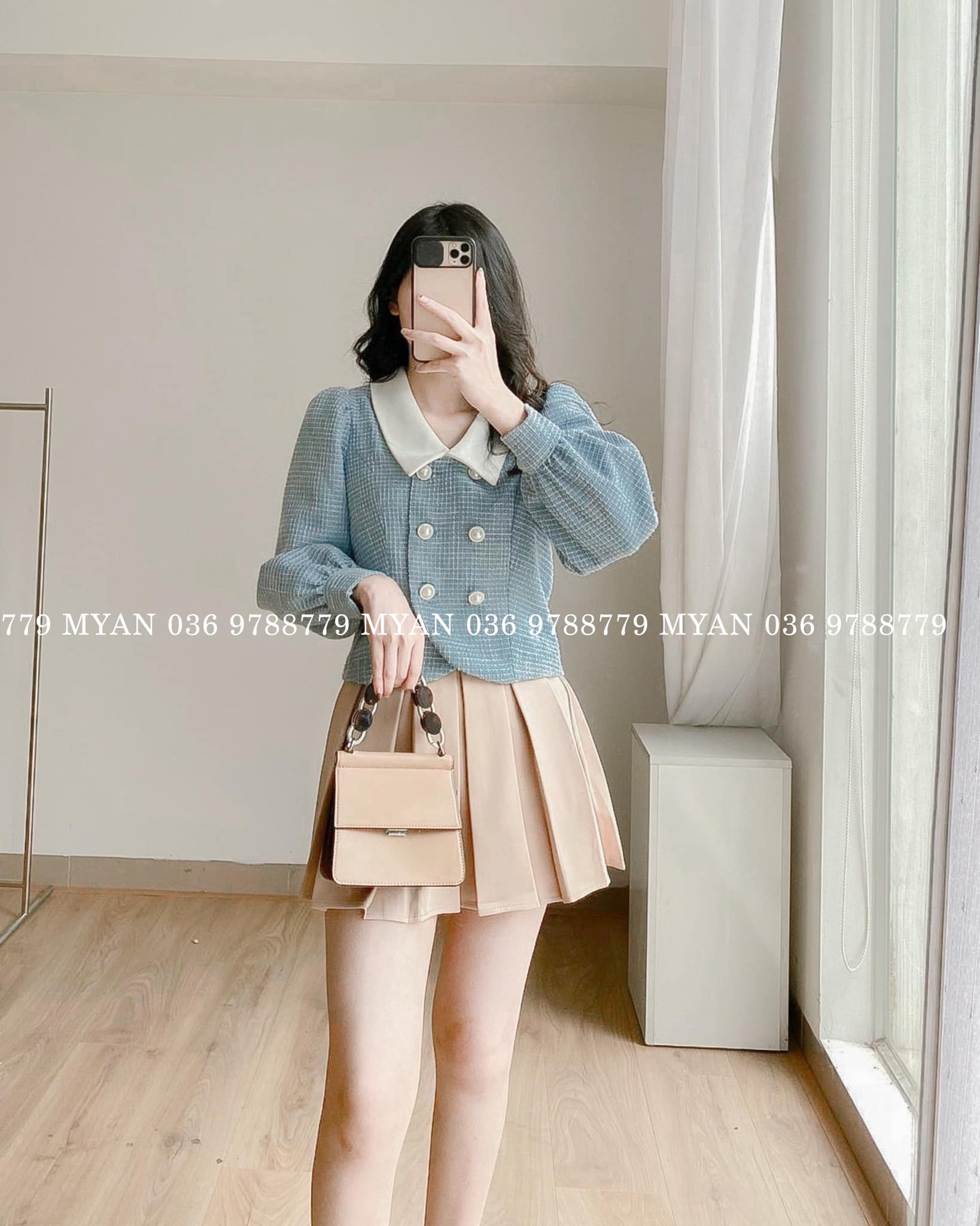 Chân váy xếp ly to (2m-820)