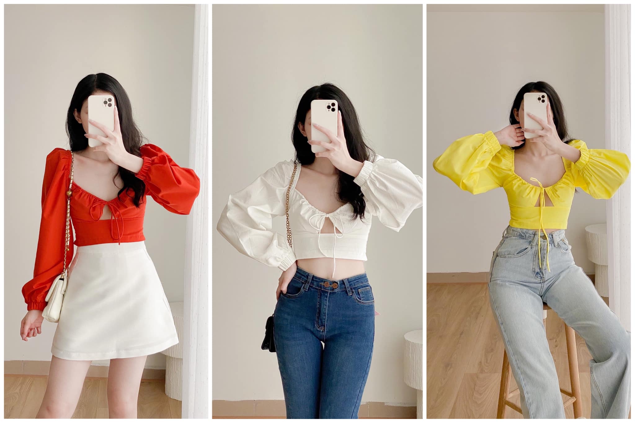 Áo croptop dài tay (4m)