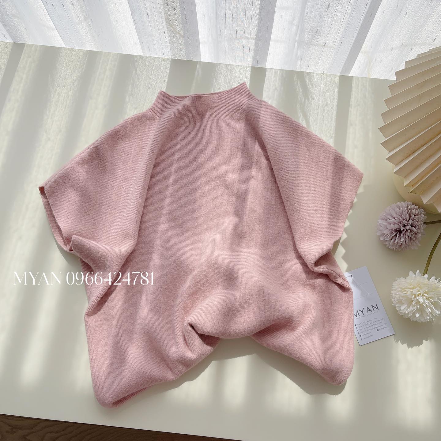 Áo len cổ 3p tay cánh dơi( 0030)