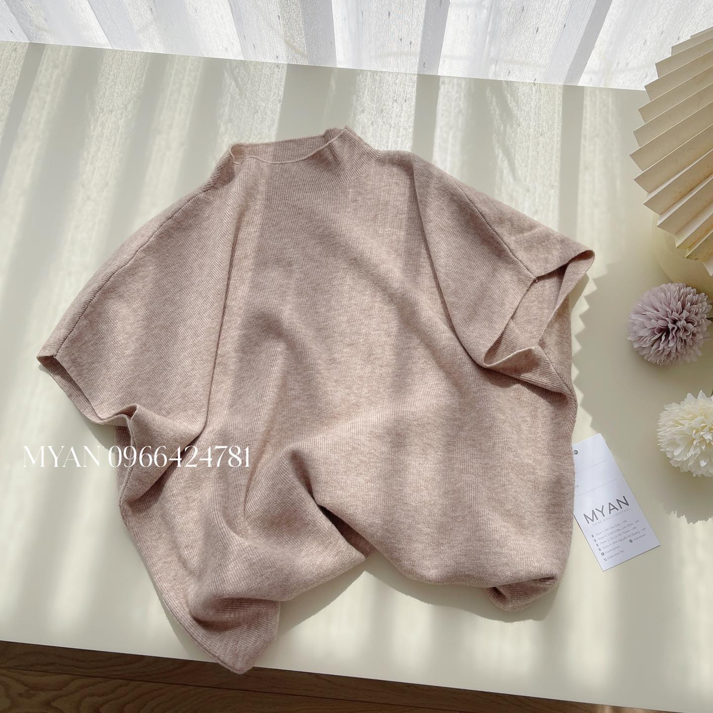 Áo len cổ 3p tay cánh dơi( 0030)