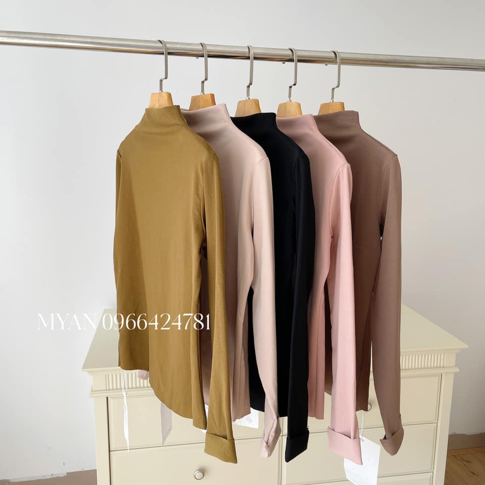 Áo thun gân giữ nhiệt cổ 3p( 8235)