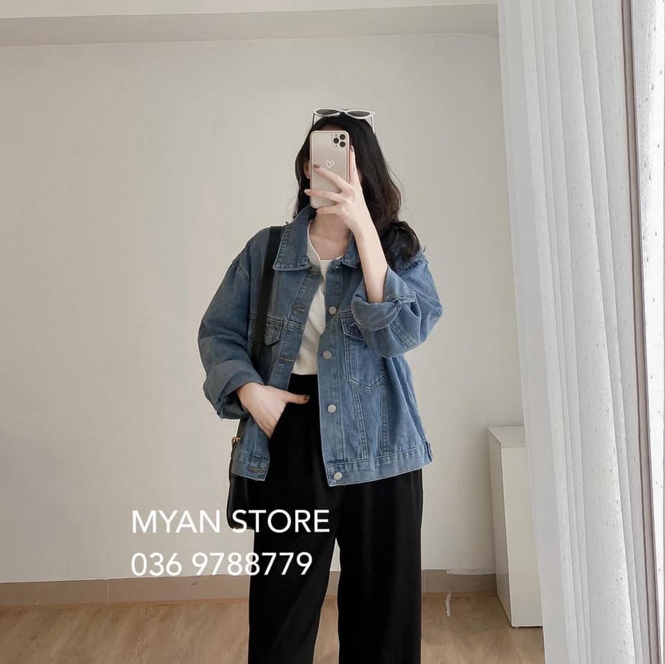 Áo khoác jean 2 túi ngực (9010)