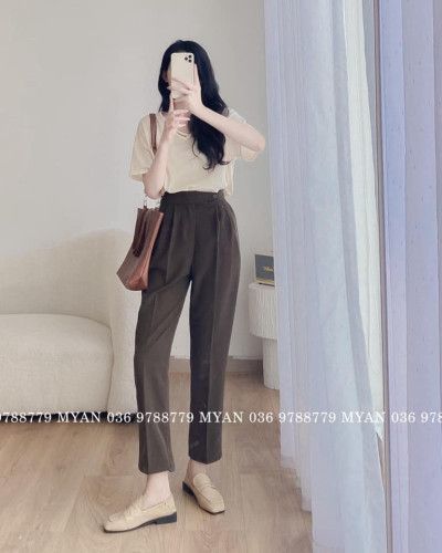 Quần baggy 2 ly cúc lệch Chunxi( 5169)