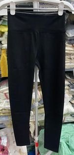 Quần legging cạp cao phối viền