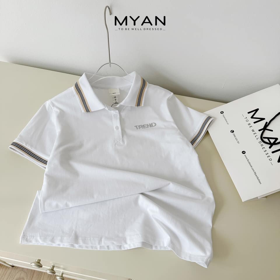 Áo phông cổ đức phối viền 