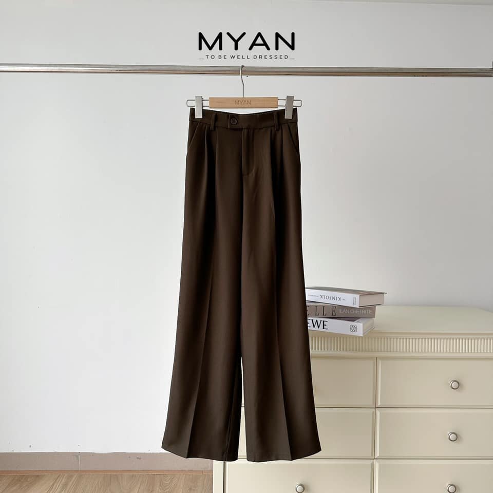 Quần culottes chun sau 2 cúc Chunxi (8503)