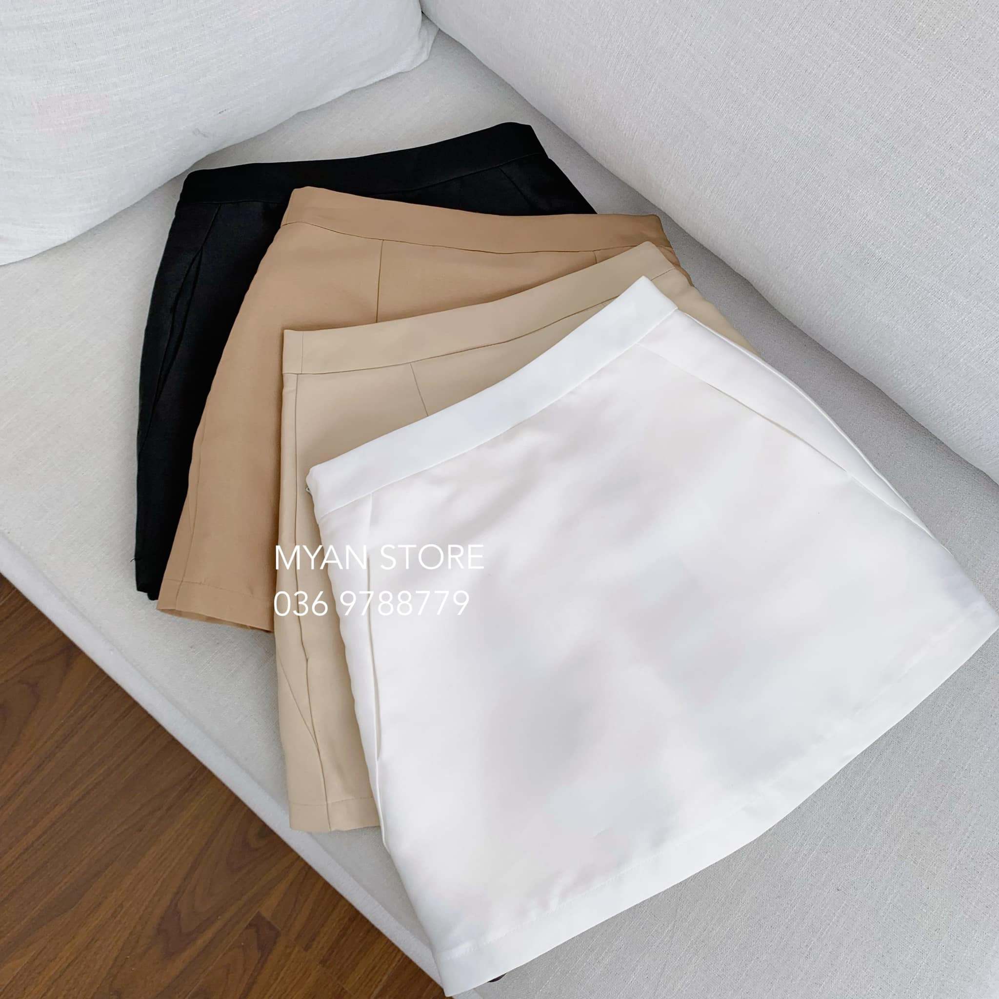 Chân váy chữ A tafta lót quần