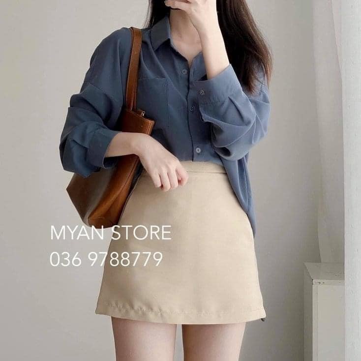 Chân váy chữ A tafta lót quần