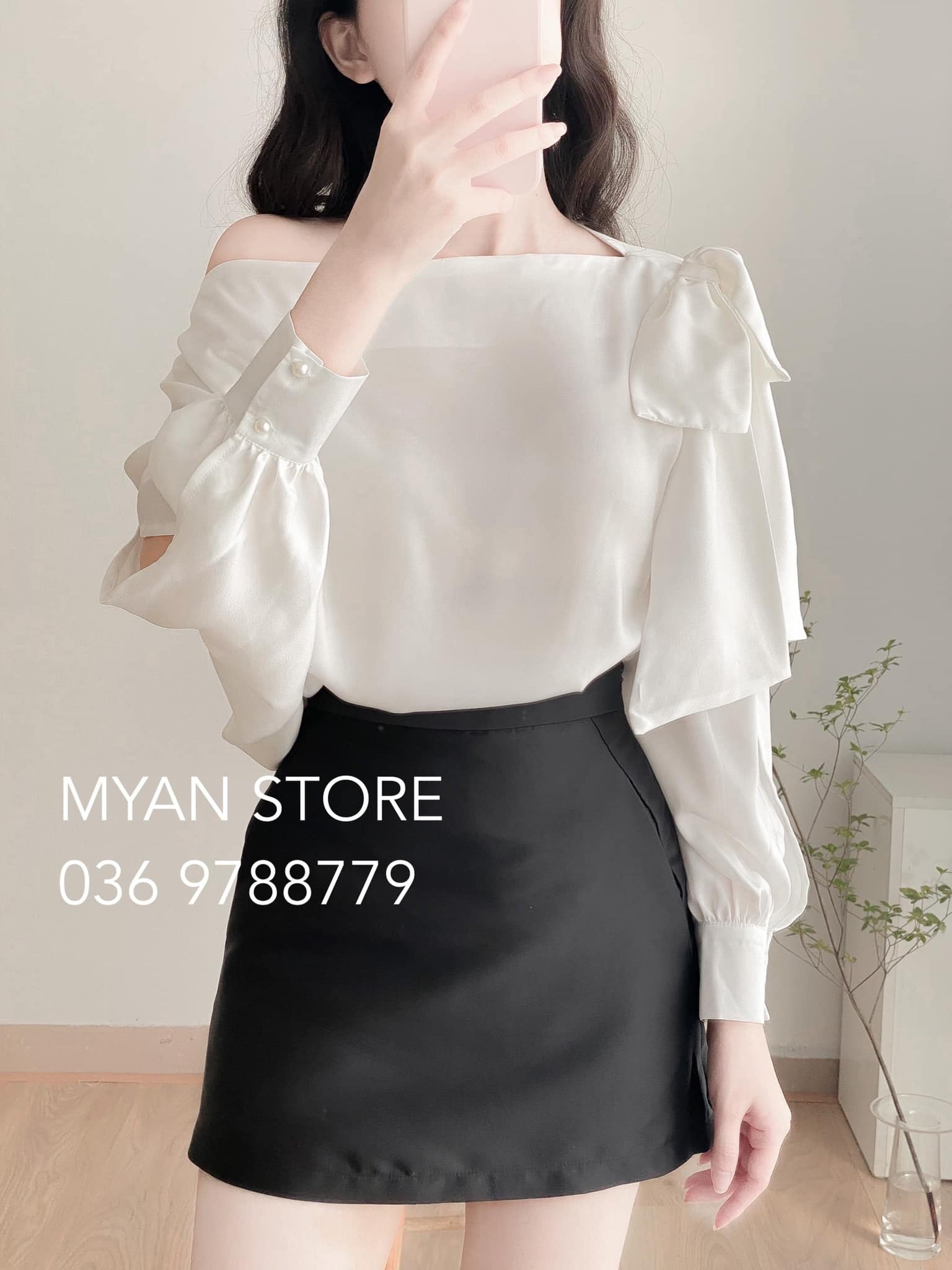Chân váy chữ A tafta lót quần