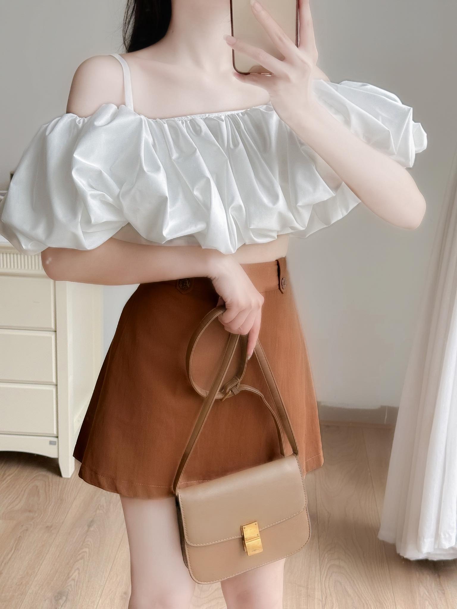 Áo thô croptop 2 dây