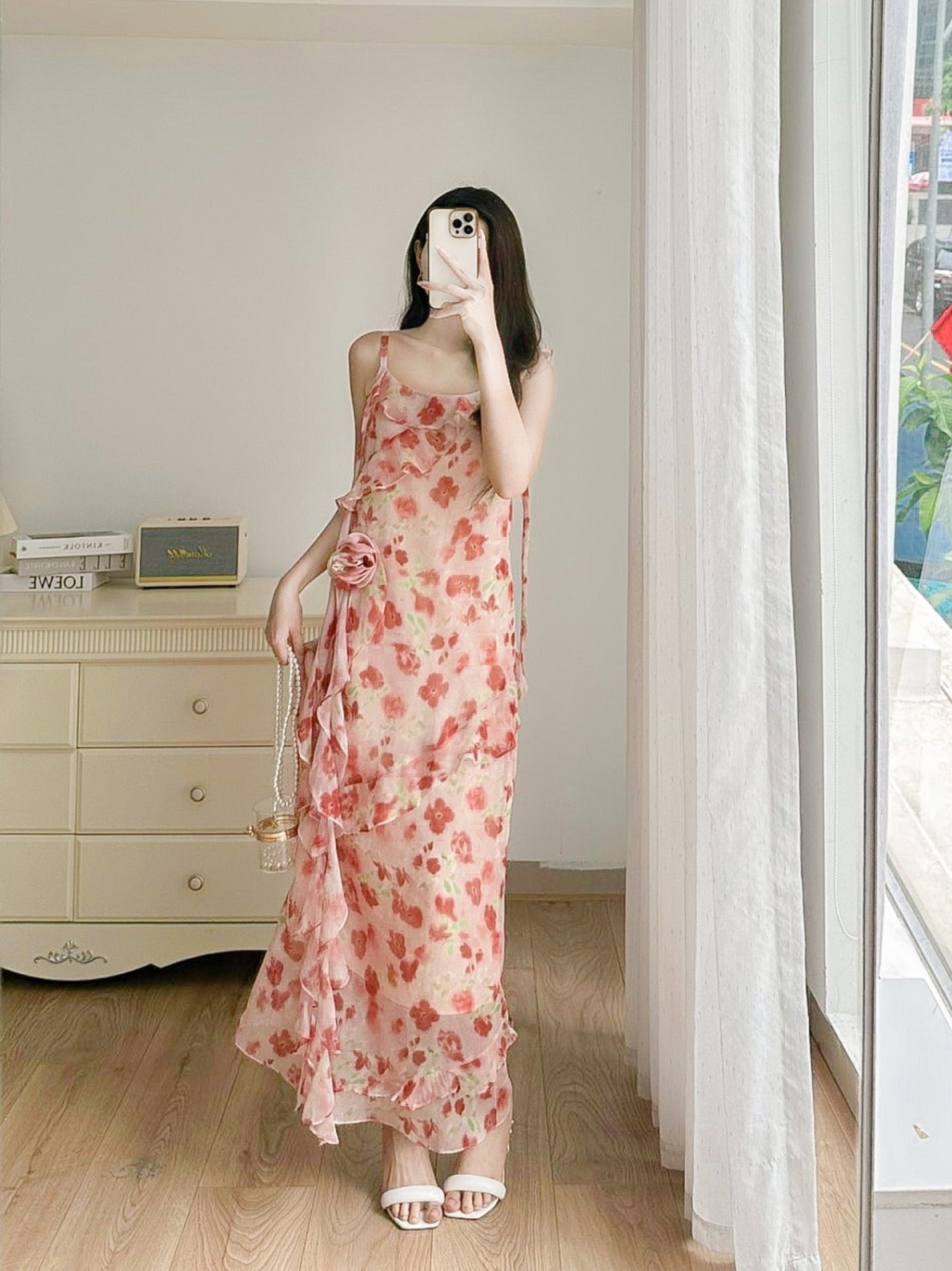 Váy hoa bèo xoắn