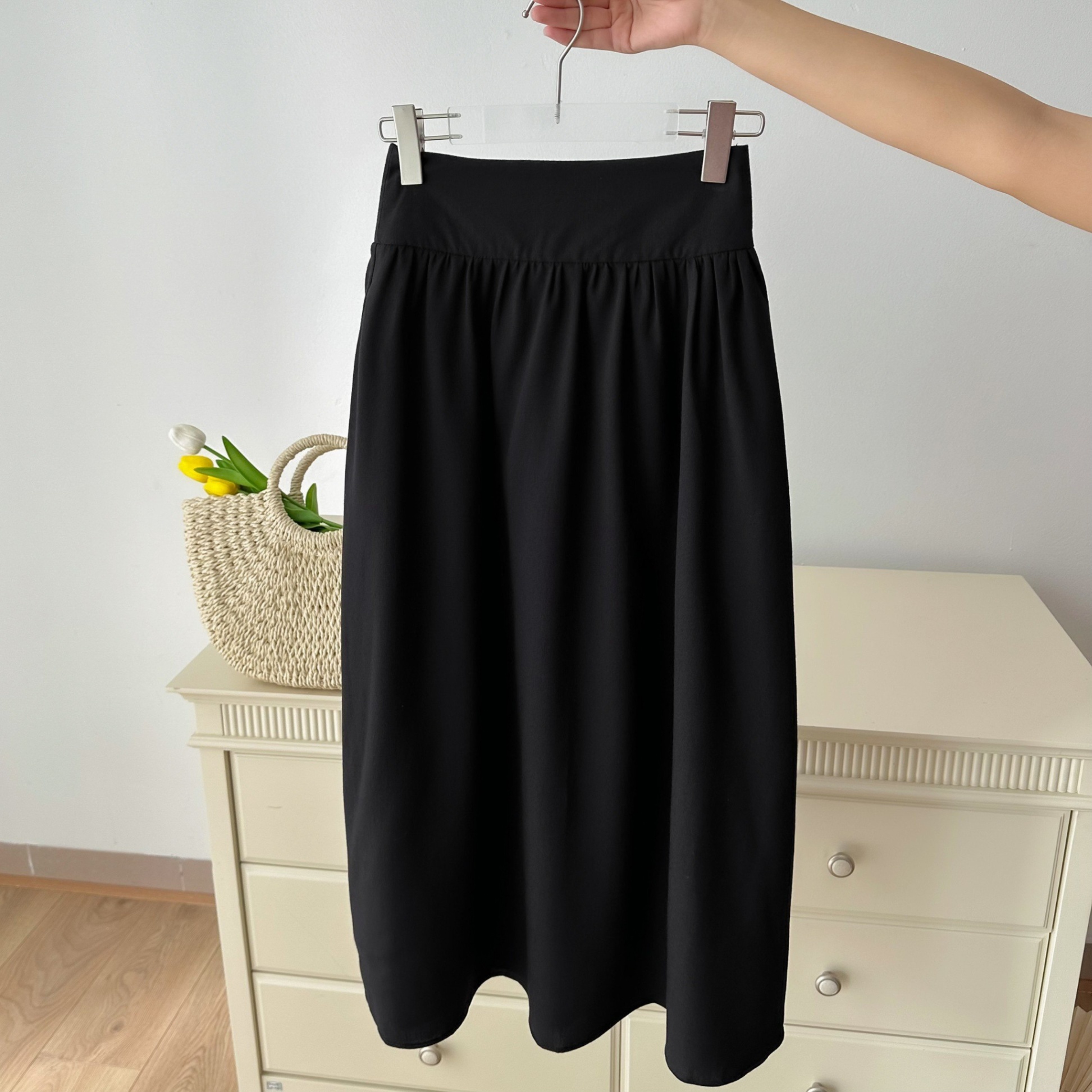 Chân váy đan corset sau