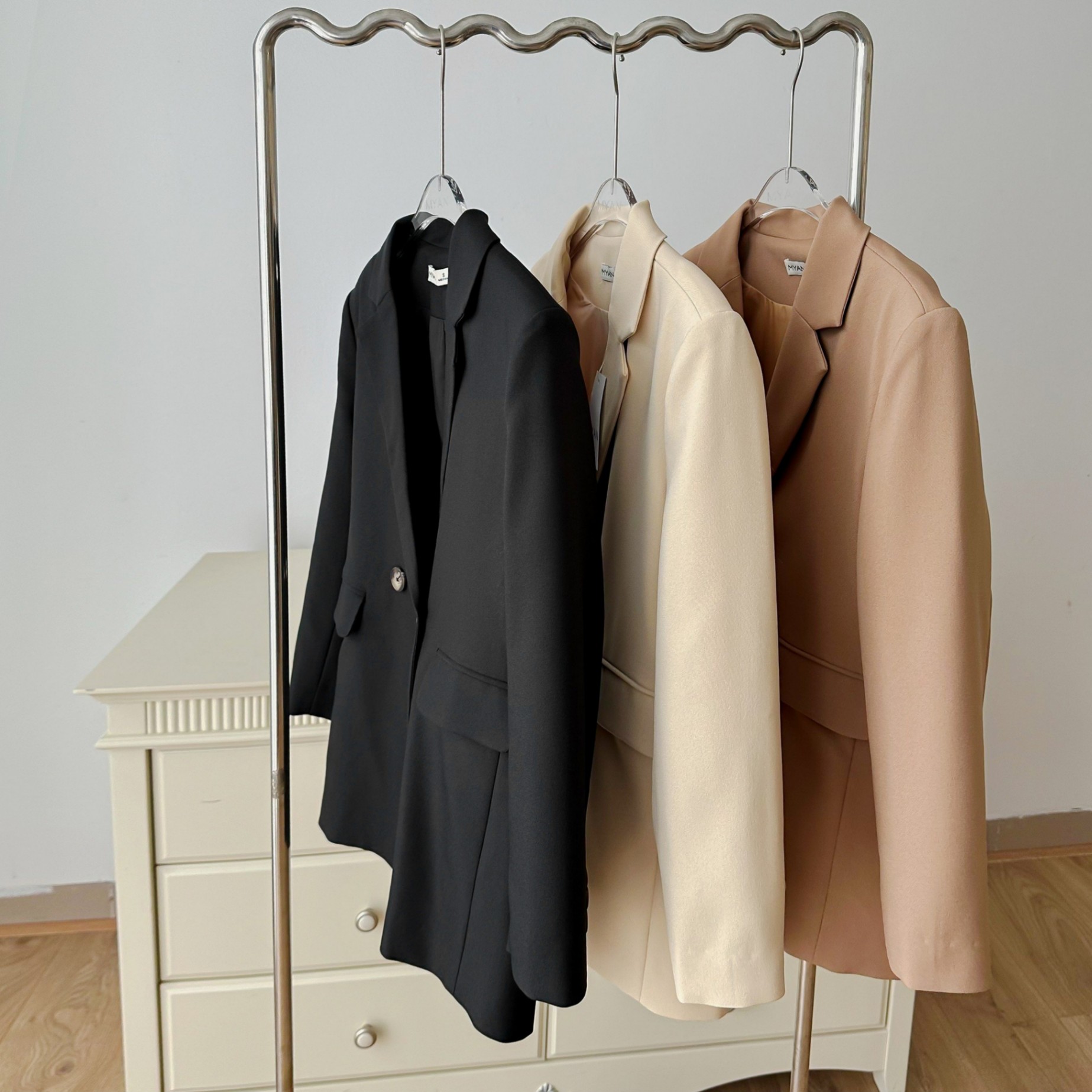 Áo khoác vest dáng rộng 2 túi