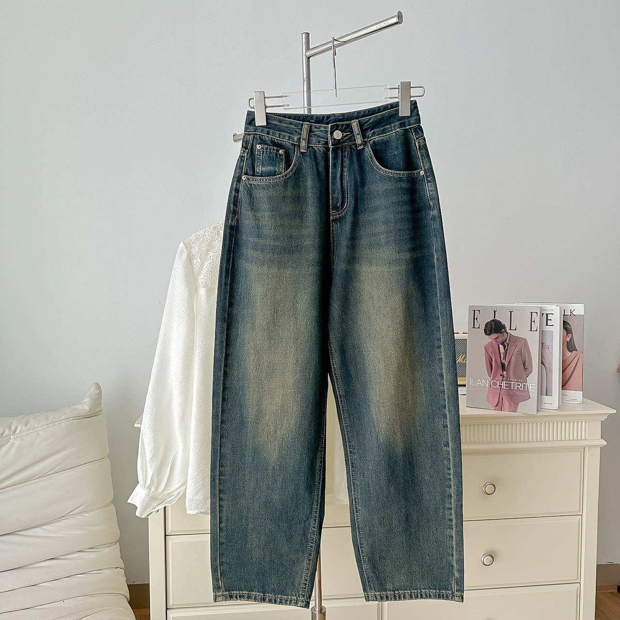 Quần Jean ống baggy SiSi (5690)