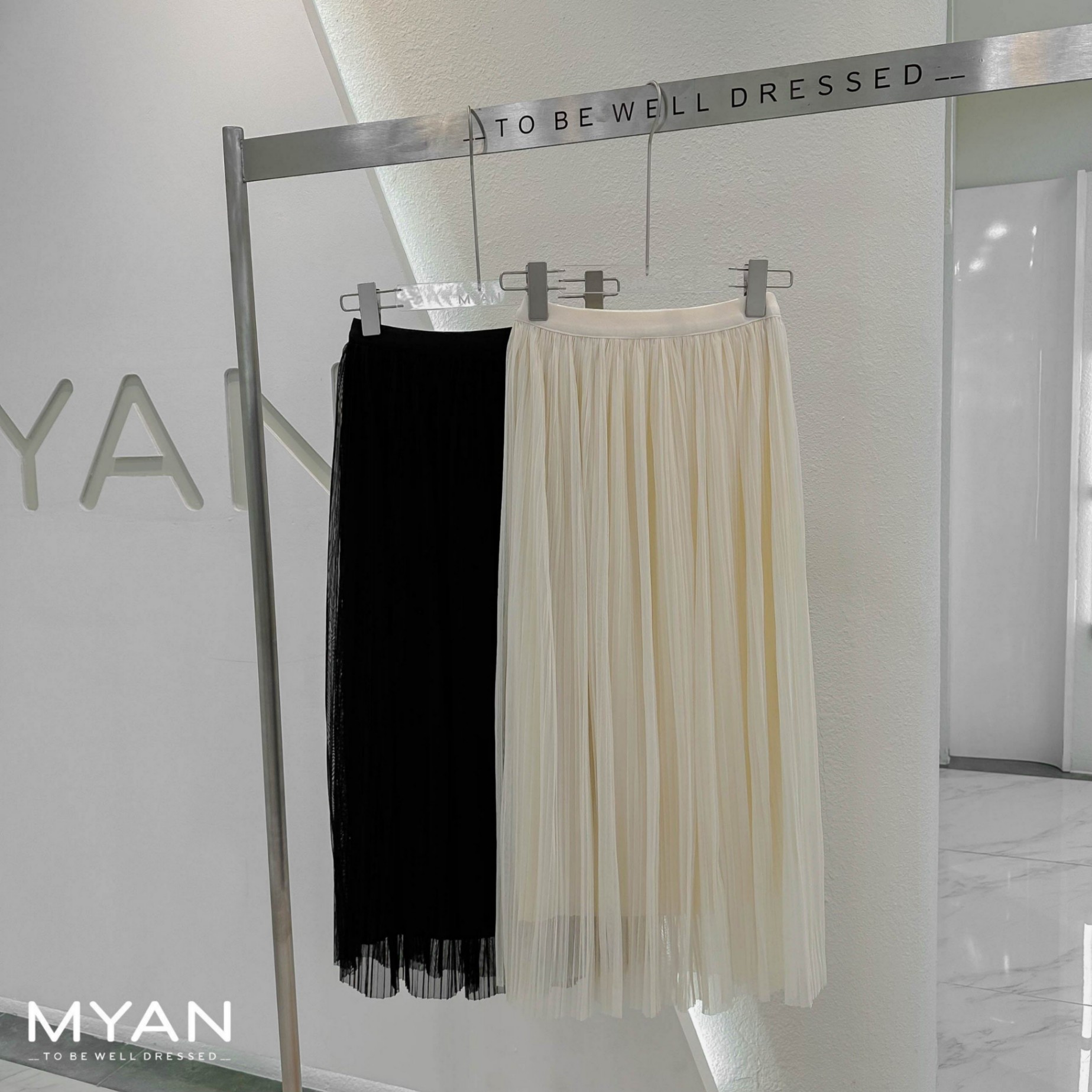 Chân váy voan ly nhỏ (003)