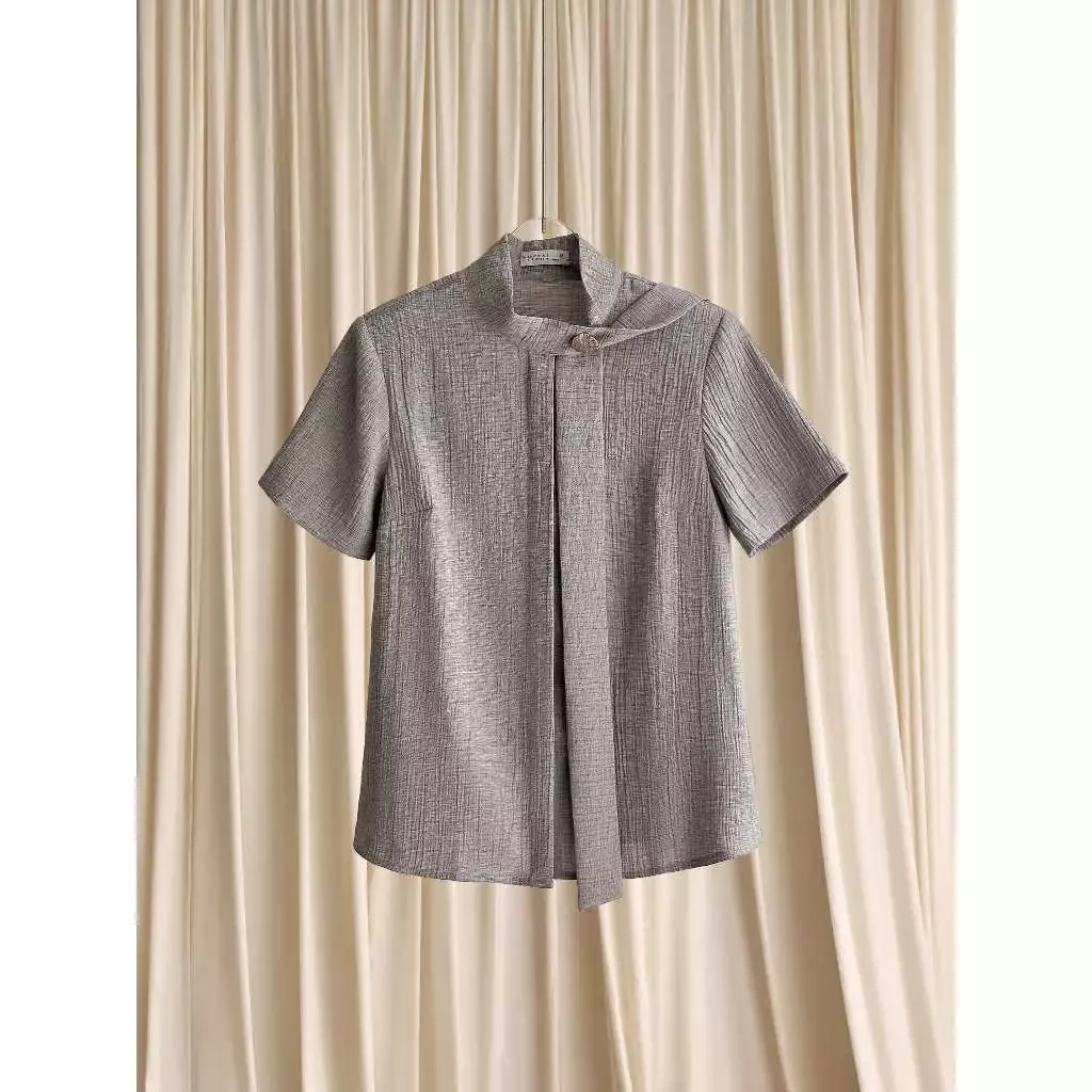 Áo ngắn tay dây cổ dài