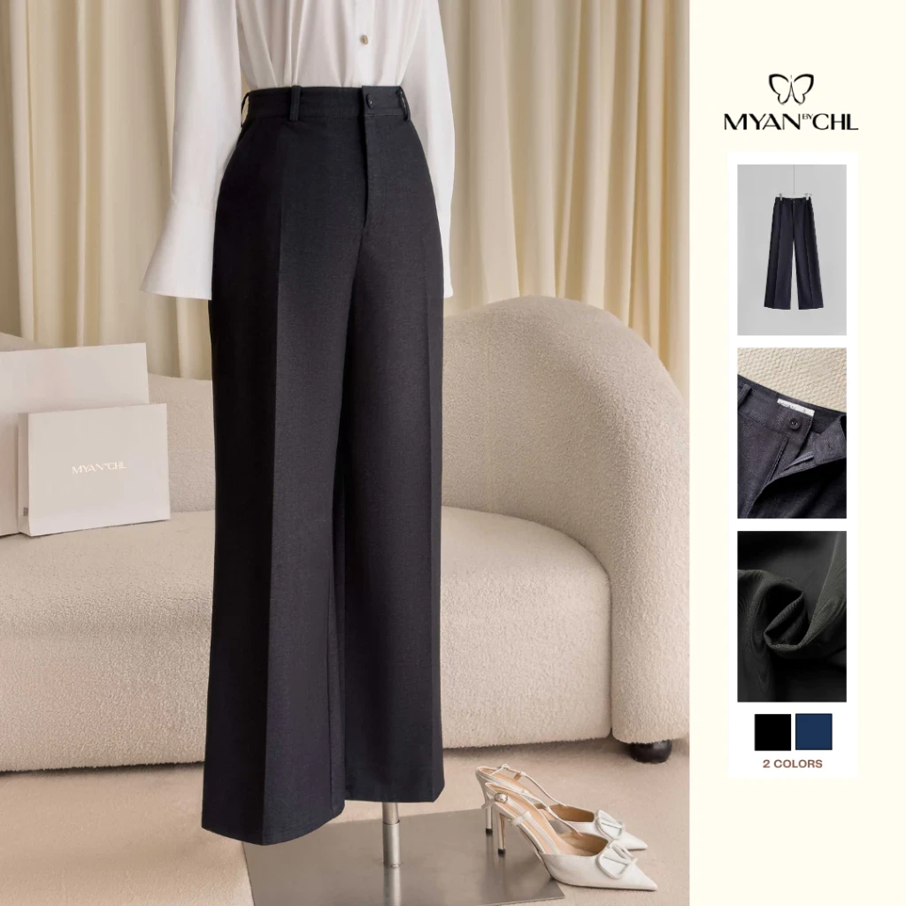 Quần giả jeans ống đứng