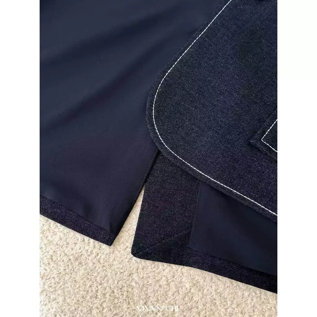 Áo blazer giả jeans dài tay
