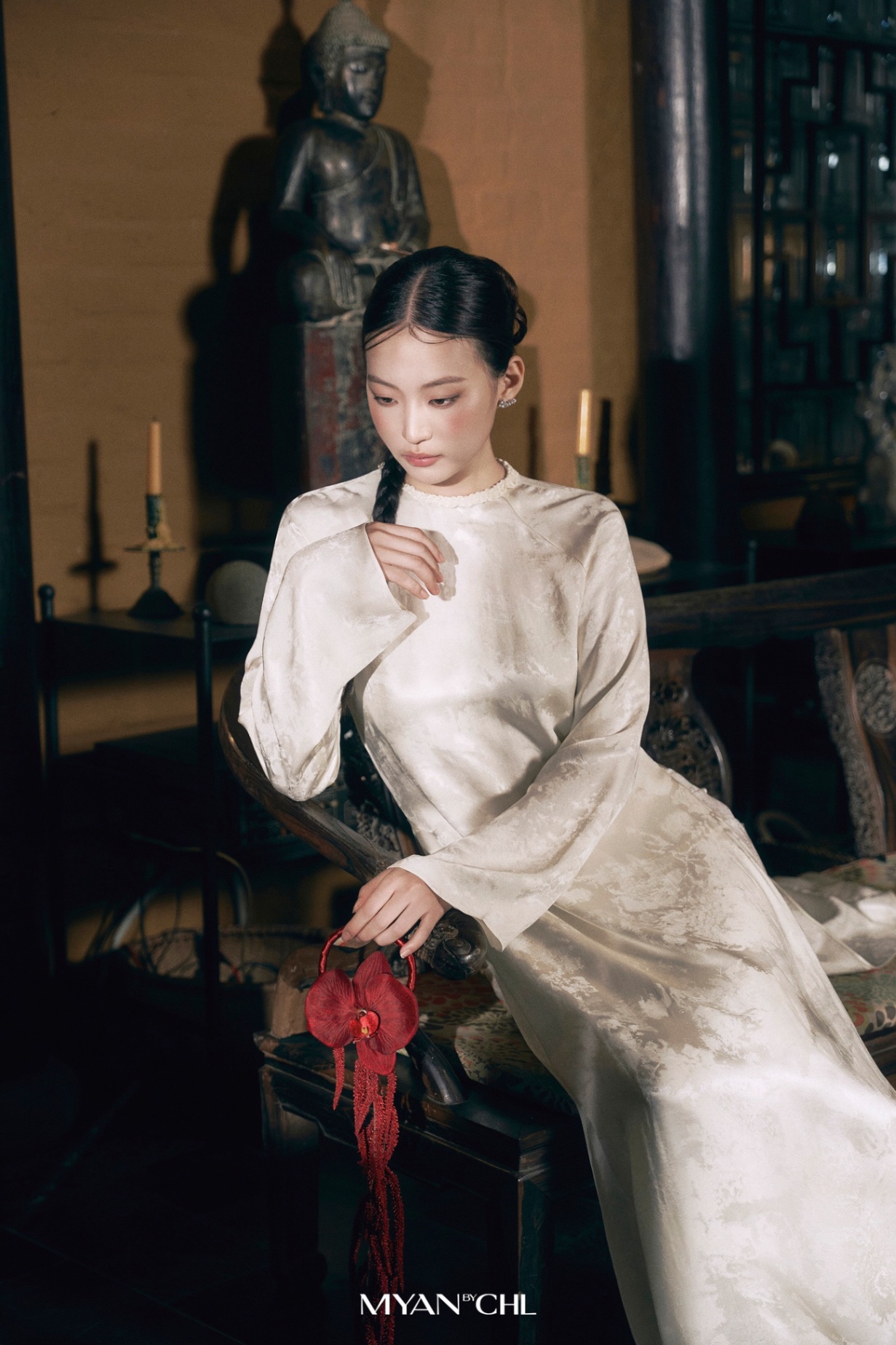 Áo dài lụa Khởi Diệp