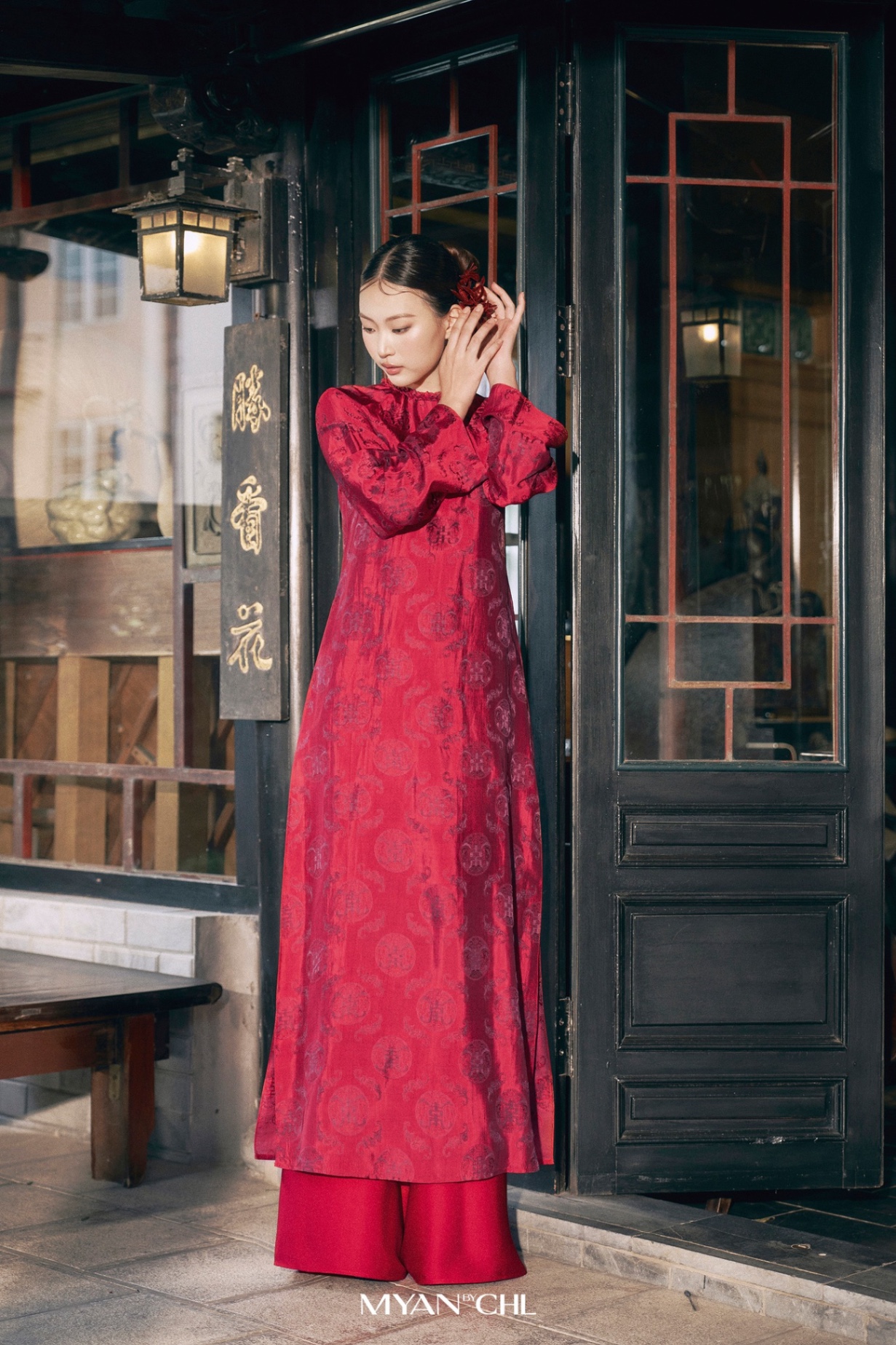 Áo dài lụa Tĩnh Diệp