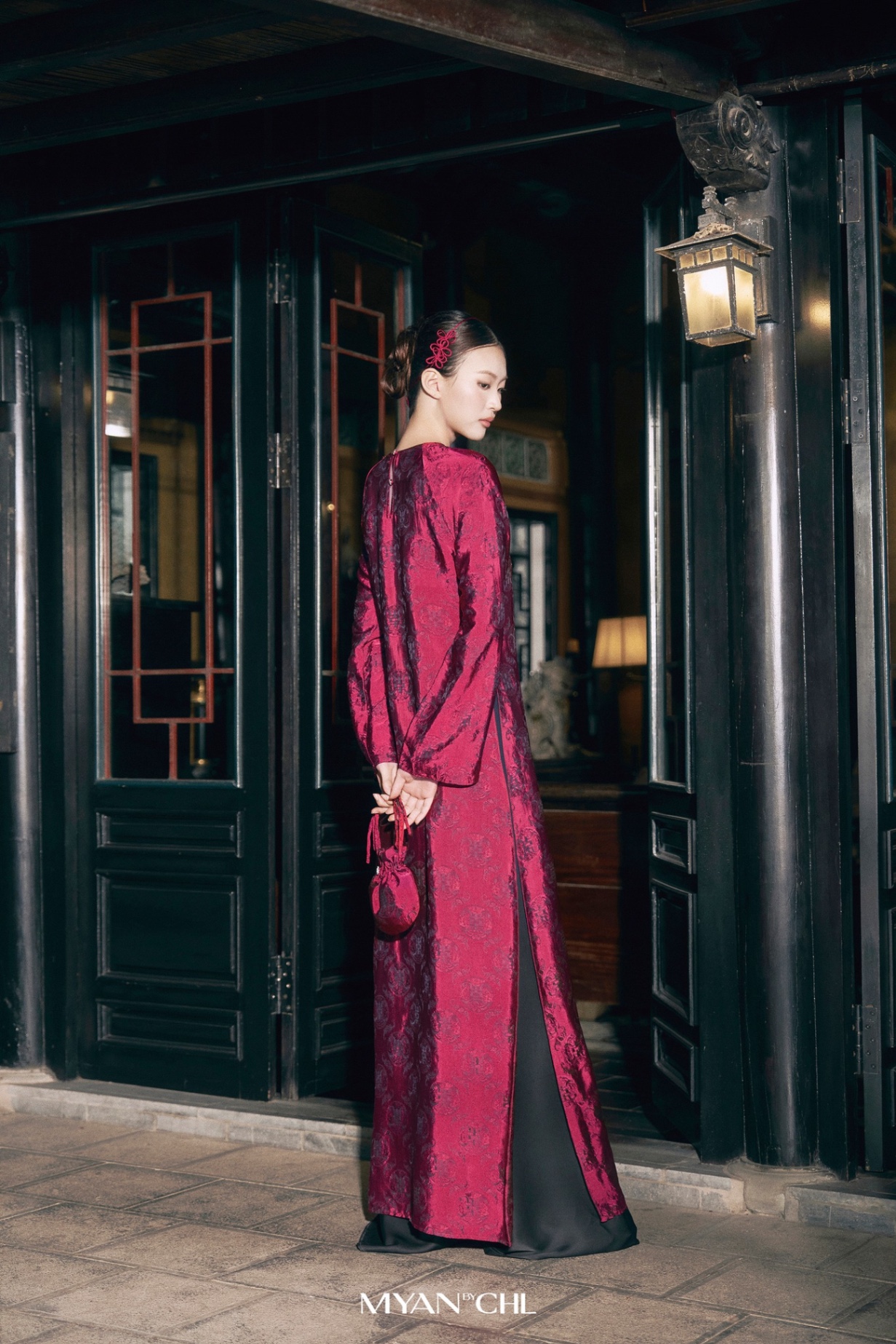 Áo dài lụa thịnh diệp