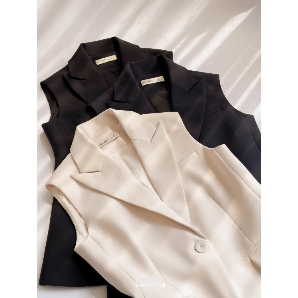 Áo Blazer sát nách cổ bẻ ve