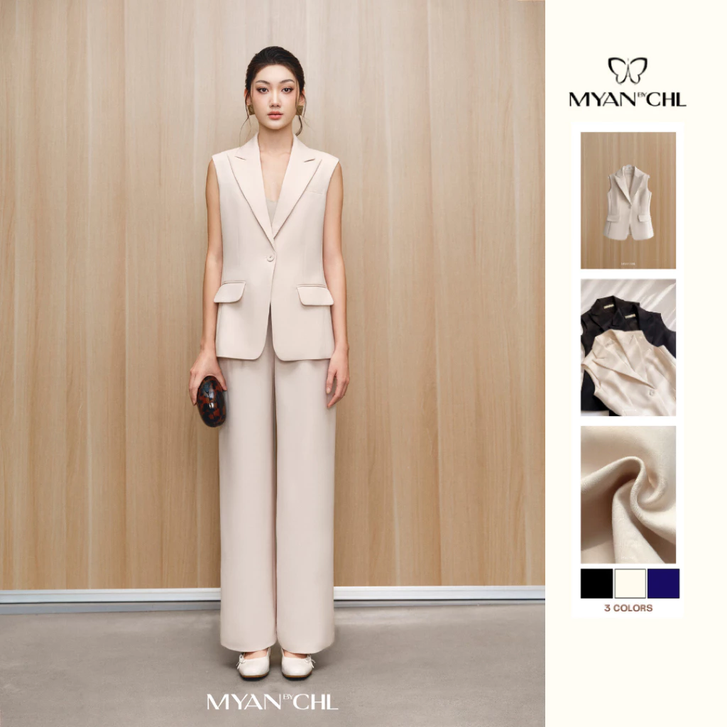 Áo Blazer sát nách cổ bẻ ve