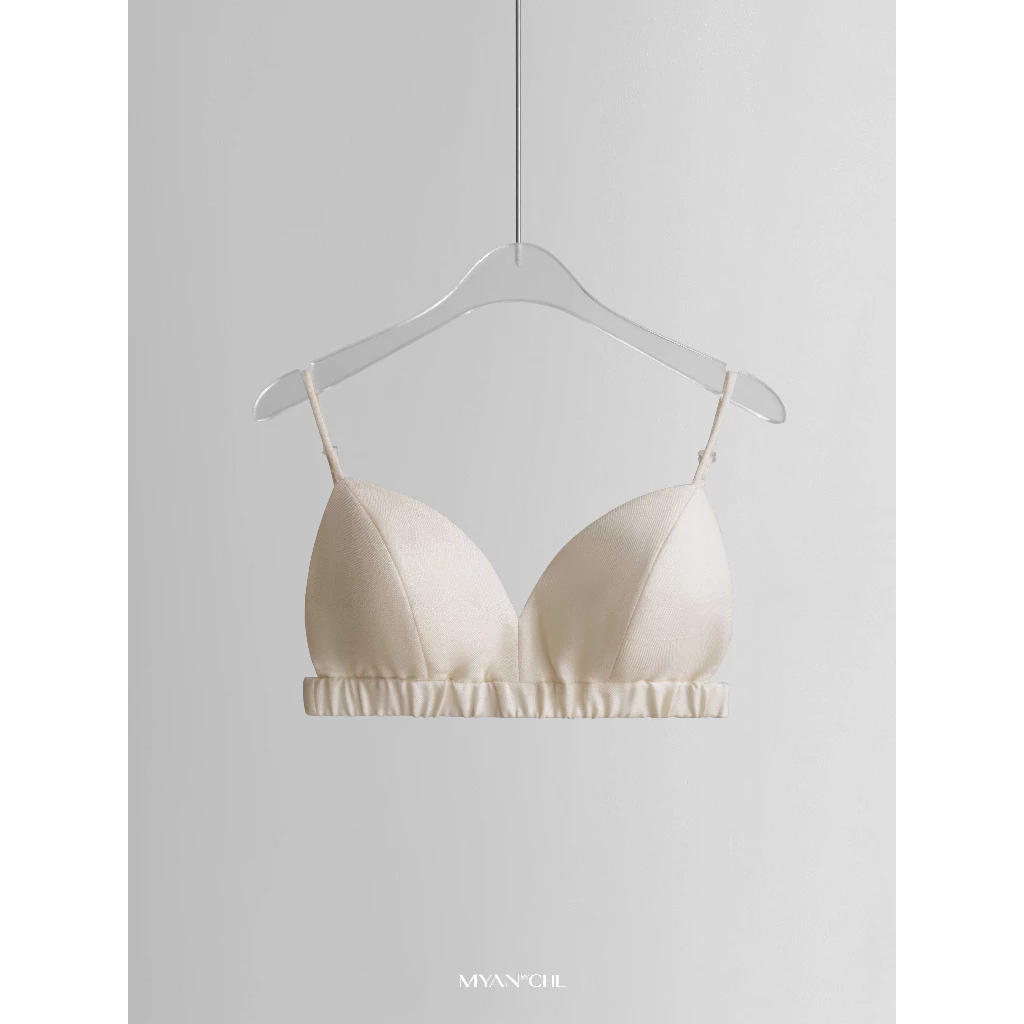 Áo bra linen đai lưng chun