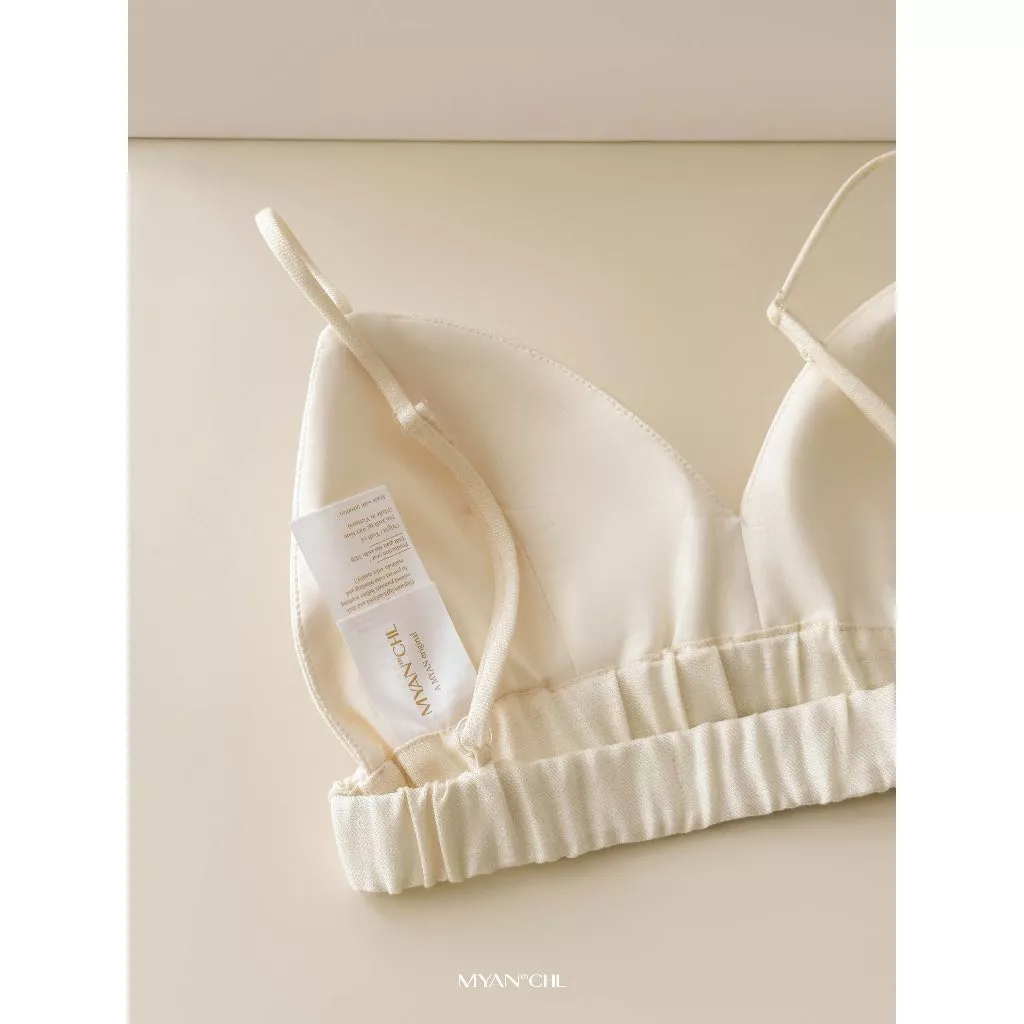 Áo bra linen đai lưng chun