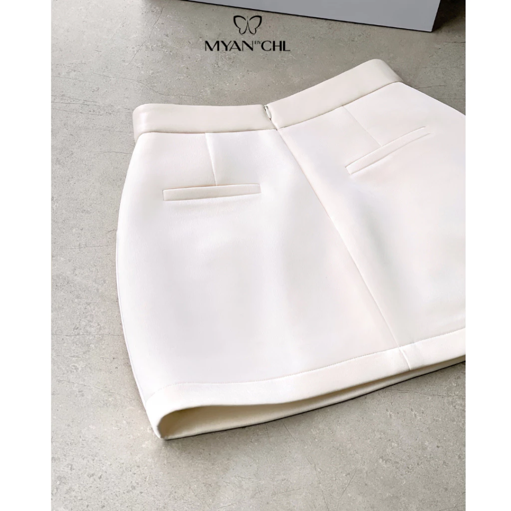 Chân váy tafta lụa dáng ngắn