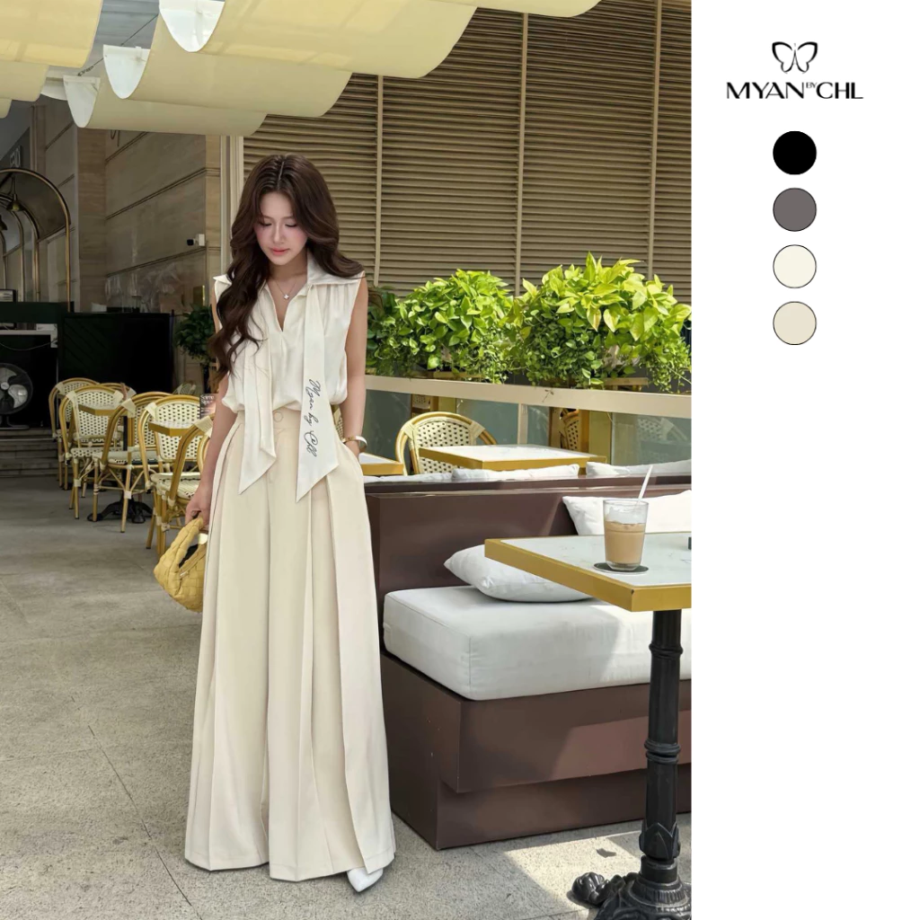 Quần ống rộng ly súp túi sườn