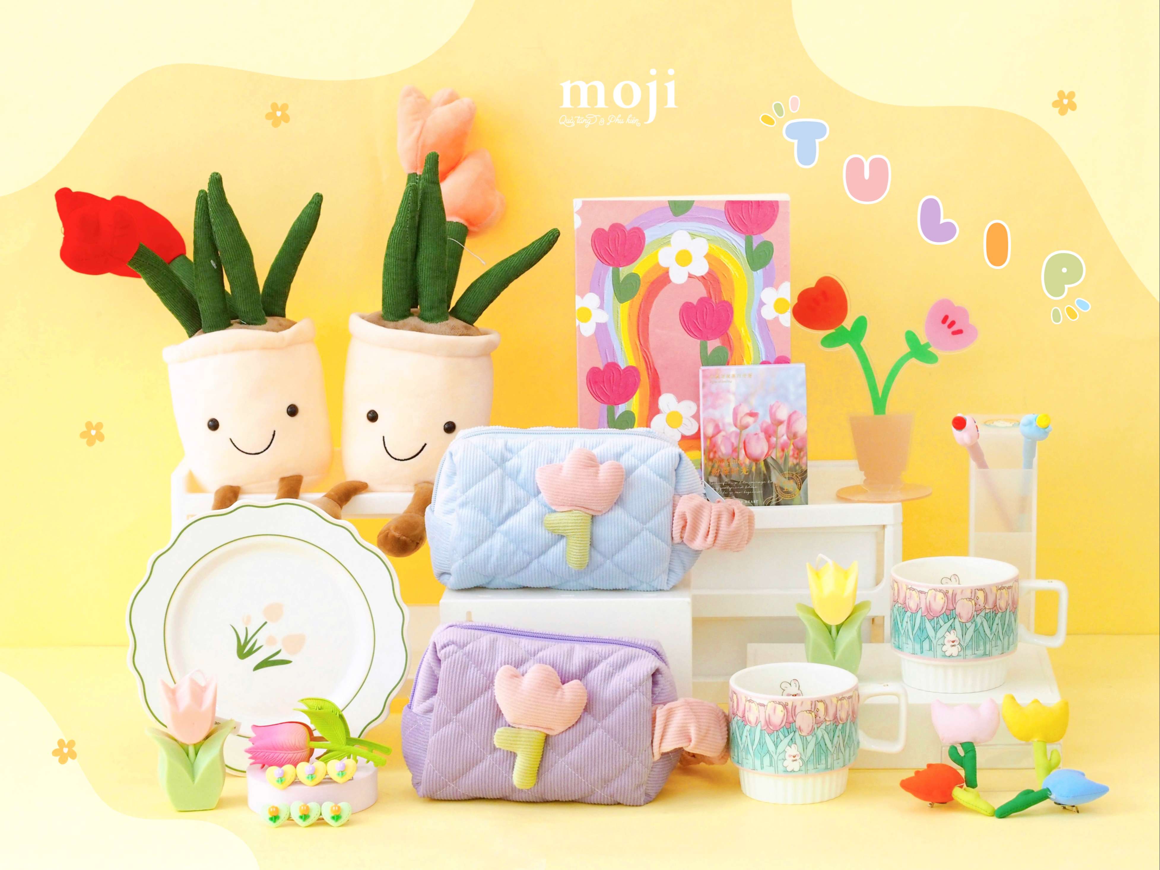Món quà tuyệt vời là những bông hoa tulip