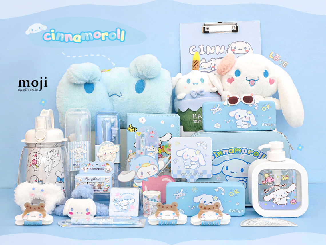 Team Cinnamoroll vô vàn đồ xịn sò