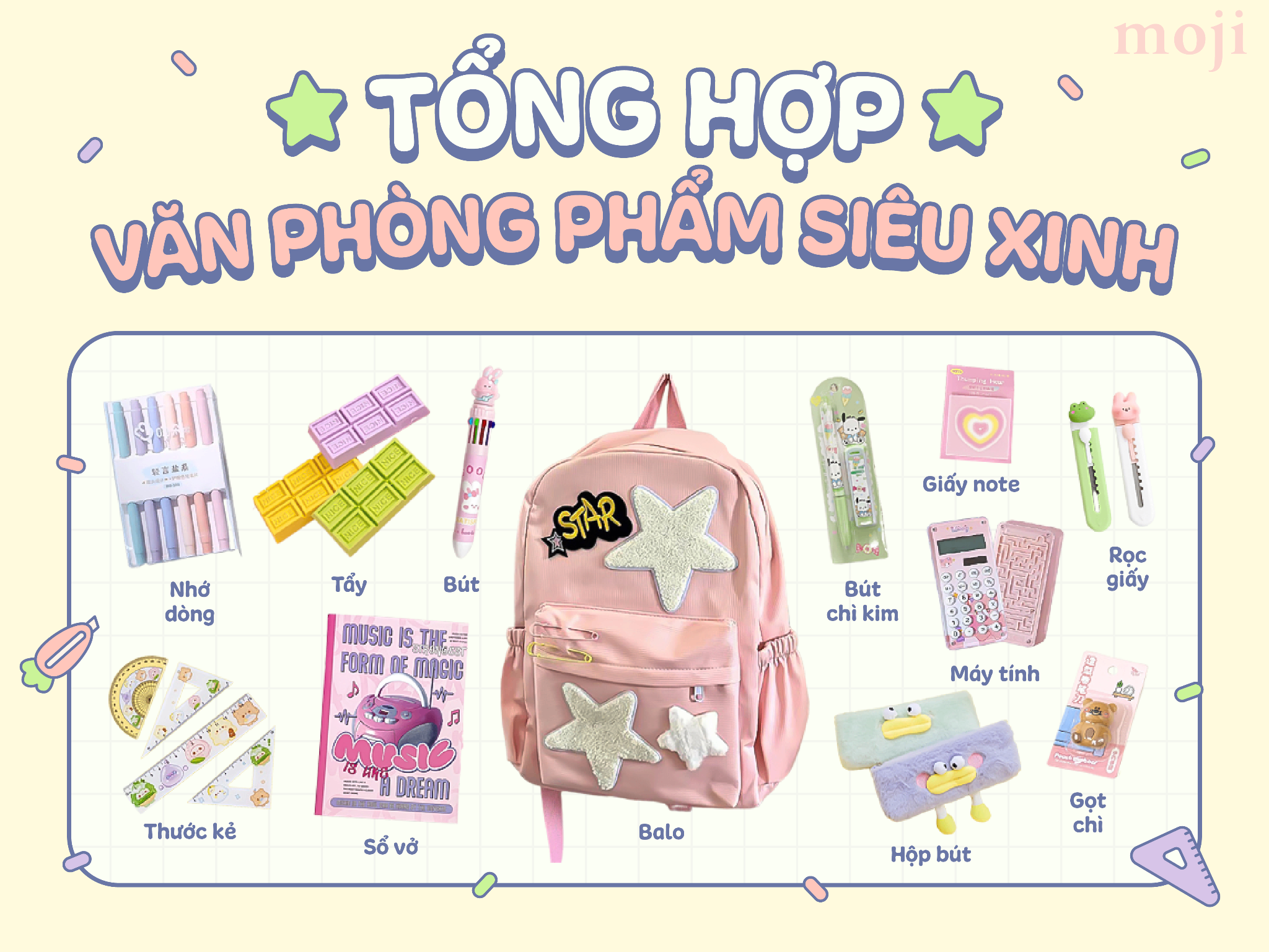 Tổng hợp văn phòng phẩm siêu xinh