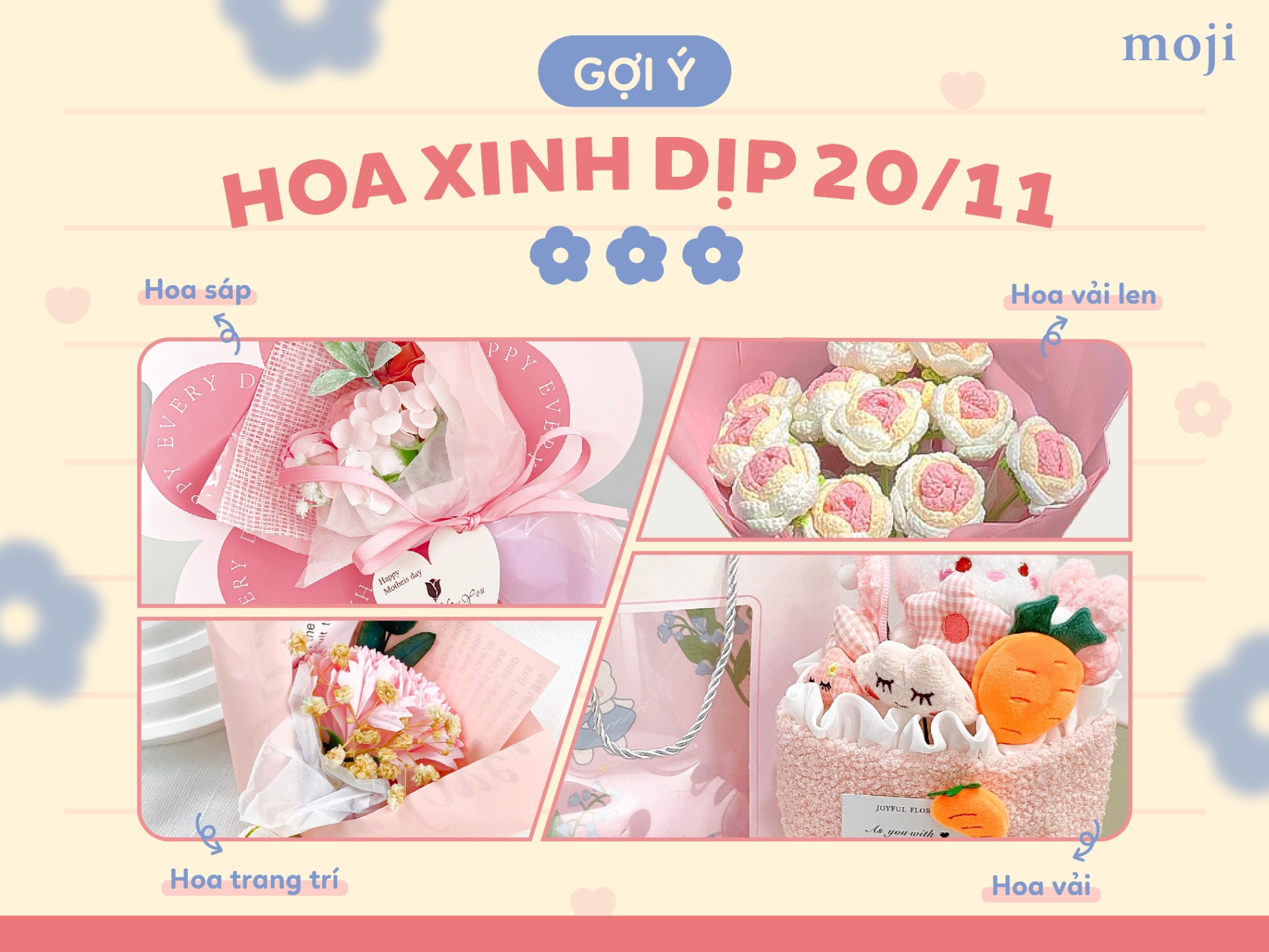 Hoa rất xinh và lâu phai cho dịp 20/11