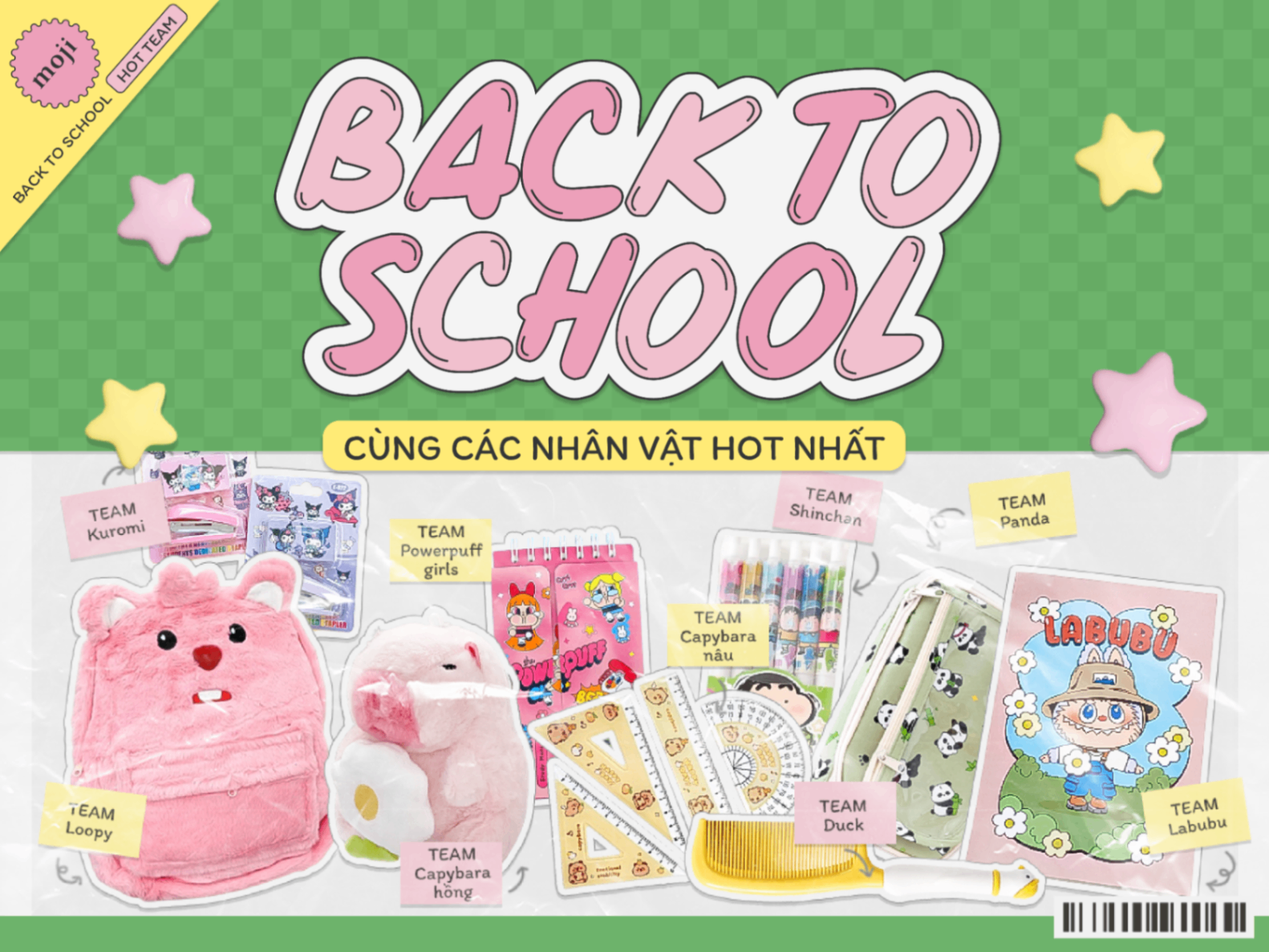 Back to school cùng những nhân vật hot nhất
